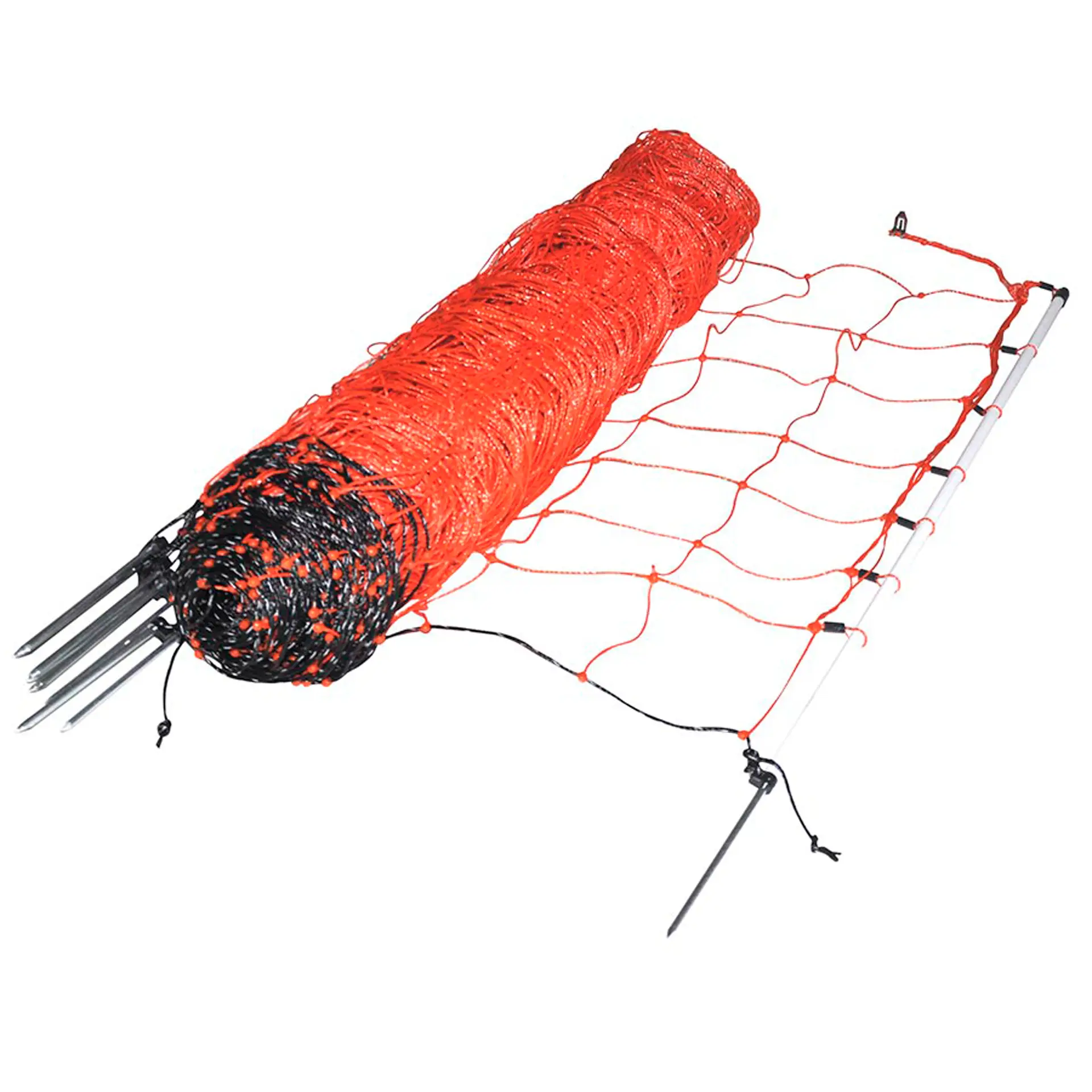 Schapennet, 90cm, 50m, witte palen (enkele pen) Schapennet, 90cm, 50m, witte palen (enkele pen)
