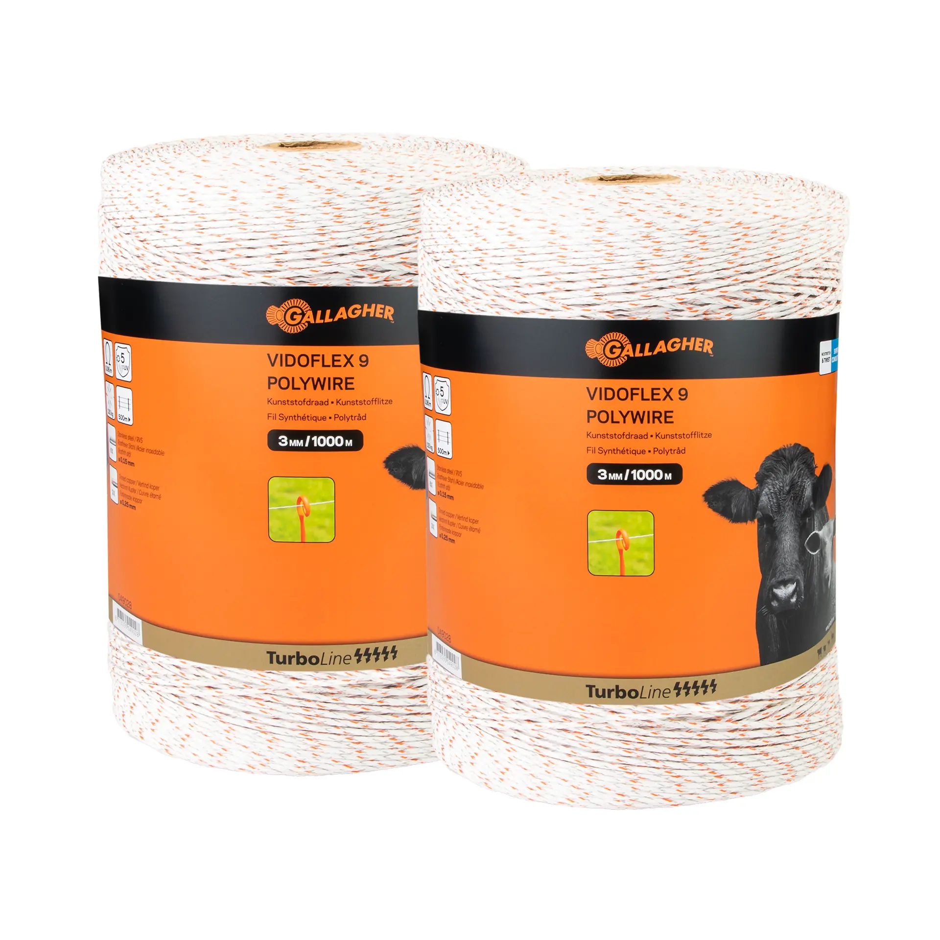 Vidoflex 9 TurboLine Plus (wit, duopack 2x 1000 meter)