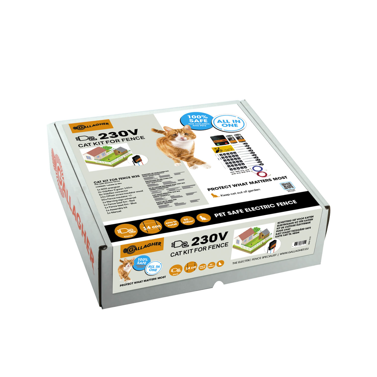 Elektrozaun kit für Katzen M35 230V
