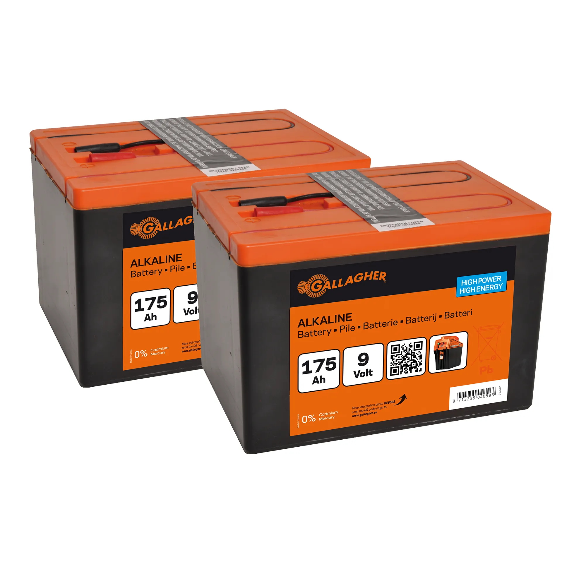 Batteria Duopack 2 x 9V/175Ah (190x125x160mm)