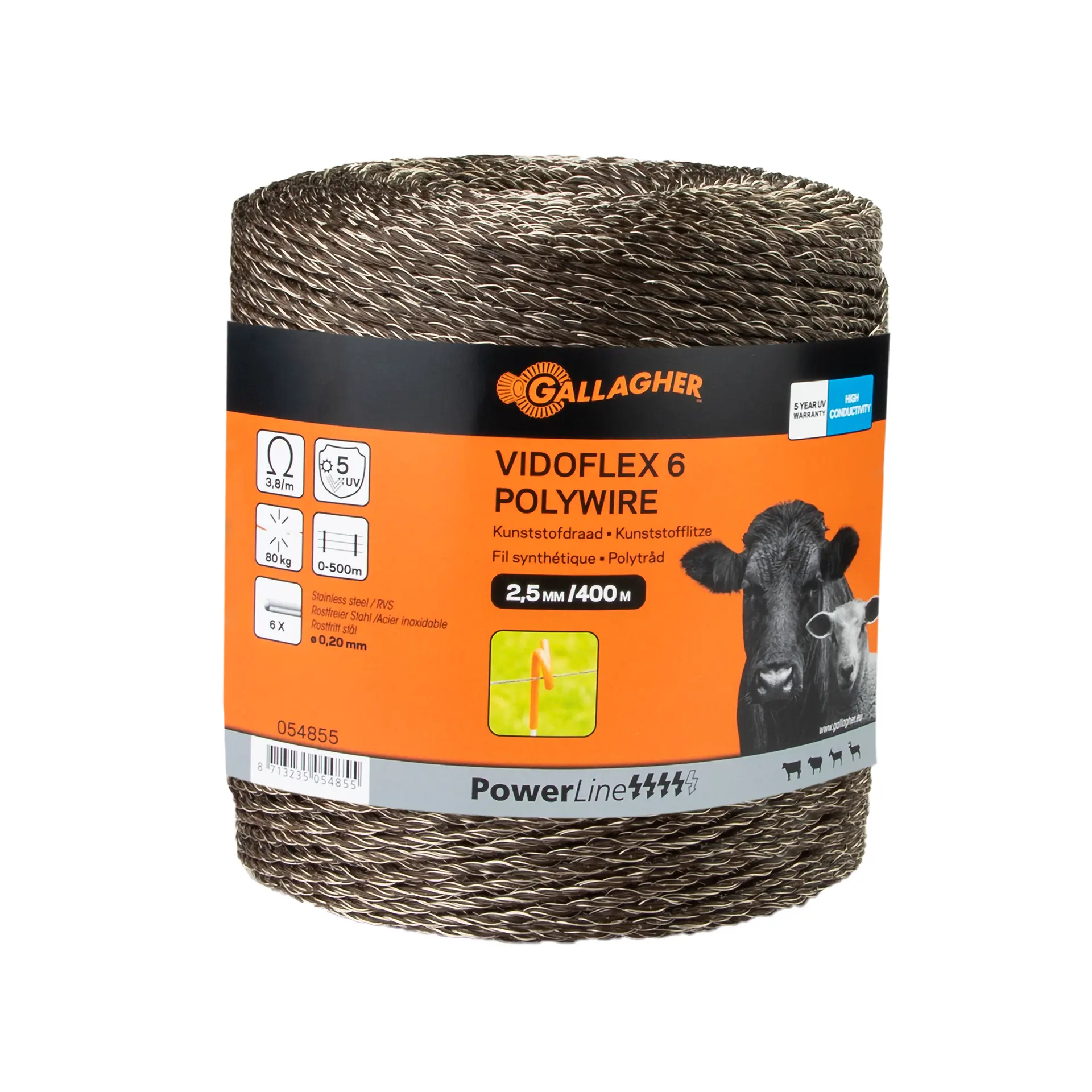 Vidoflex 6 Powerline (terra, 400 meter)