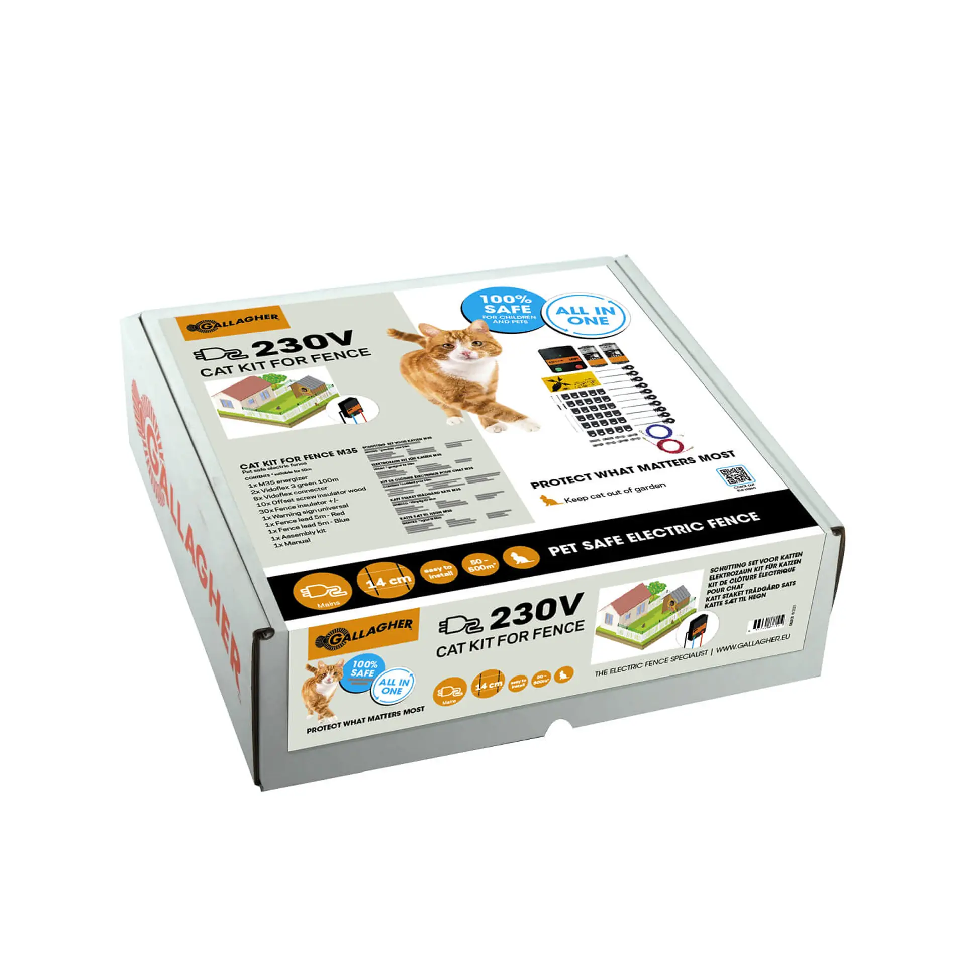Elektrozaun kit für Katzen M35 230V Elektrozaun kit für Katzen M35 230V