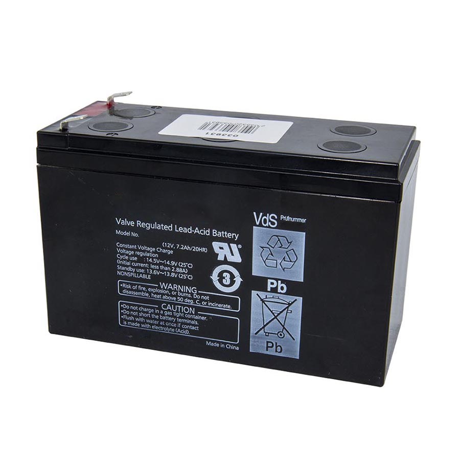 Batteri 12V för S100, S200, S400 (7.2Ah)