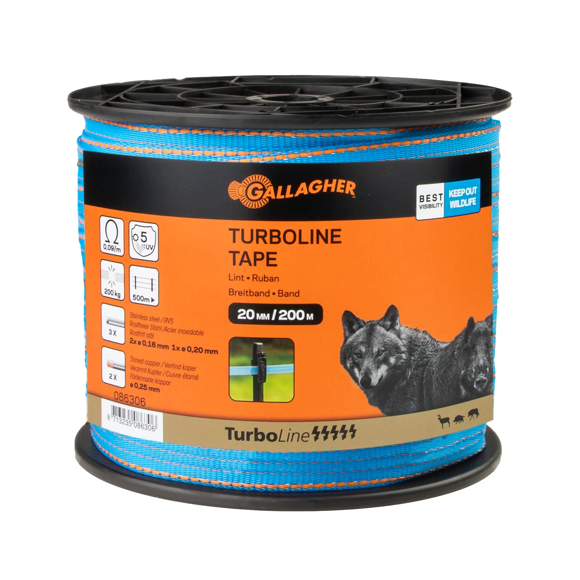 Nastro TurboLine 20mm - 200 m blu