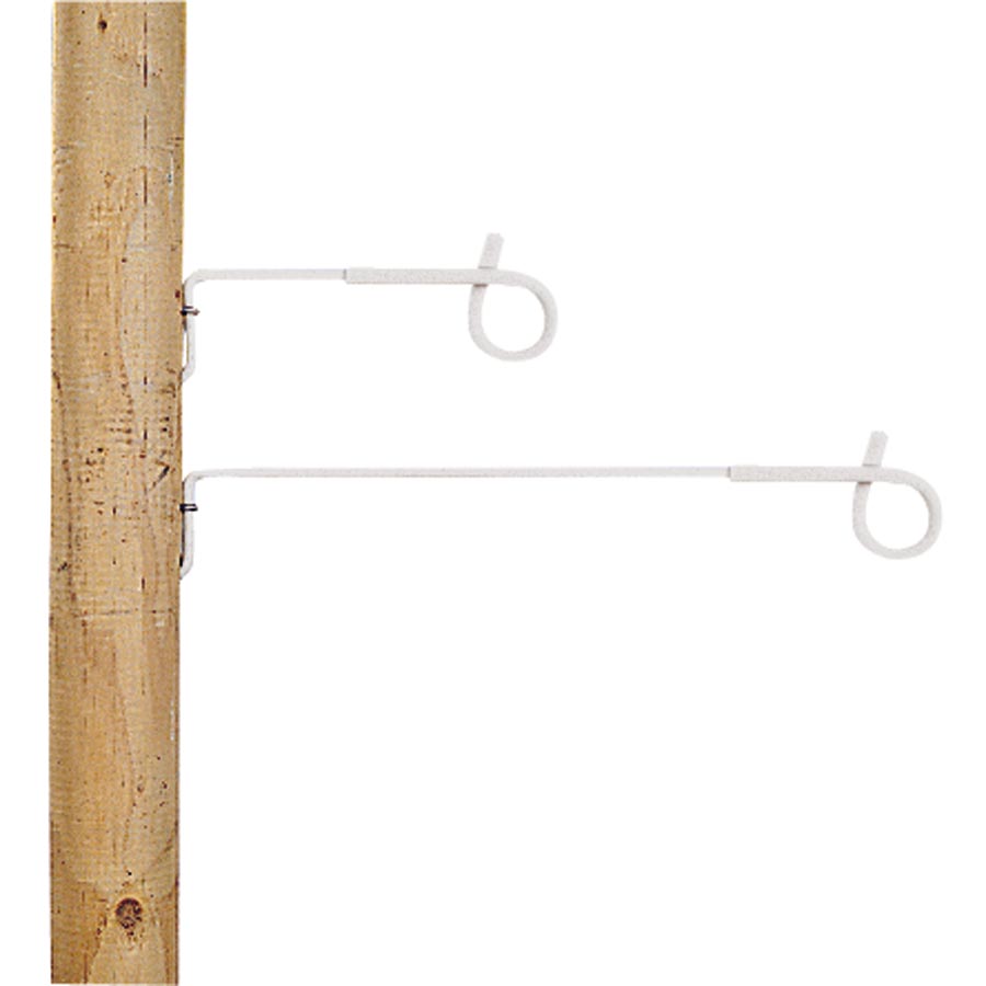Afstandsholder pigtail hvid 40 cm (10)