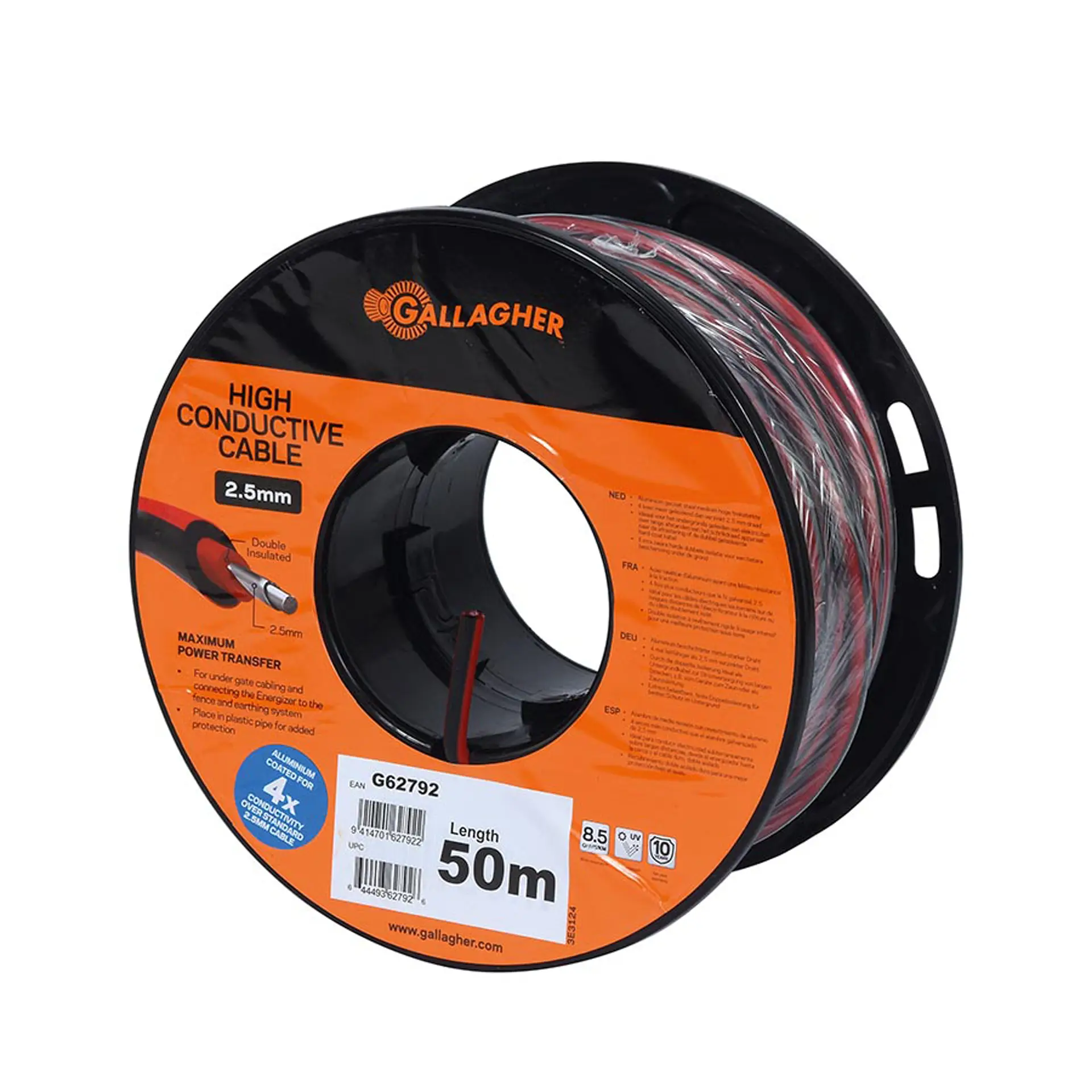 Erd- und Zuleitungskabel XL Rot 2,5mm 50m Erd- und Zuleitungskabel XL Rot 2,5mm 50m