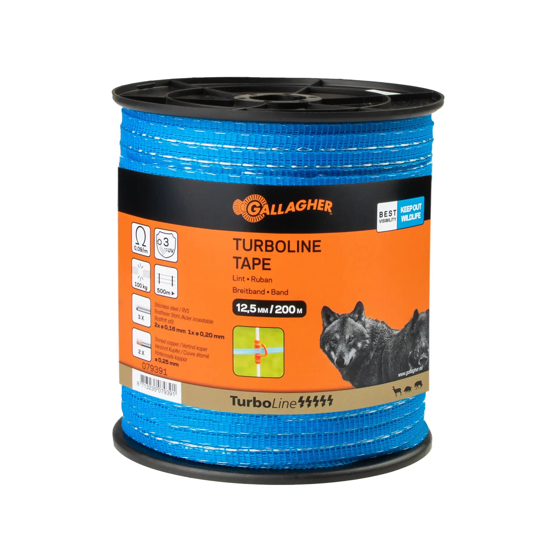 Nastro TurboLine 12,5mm - 200 m blu