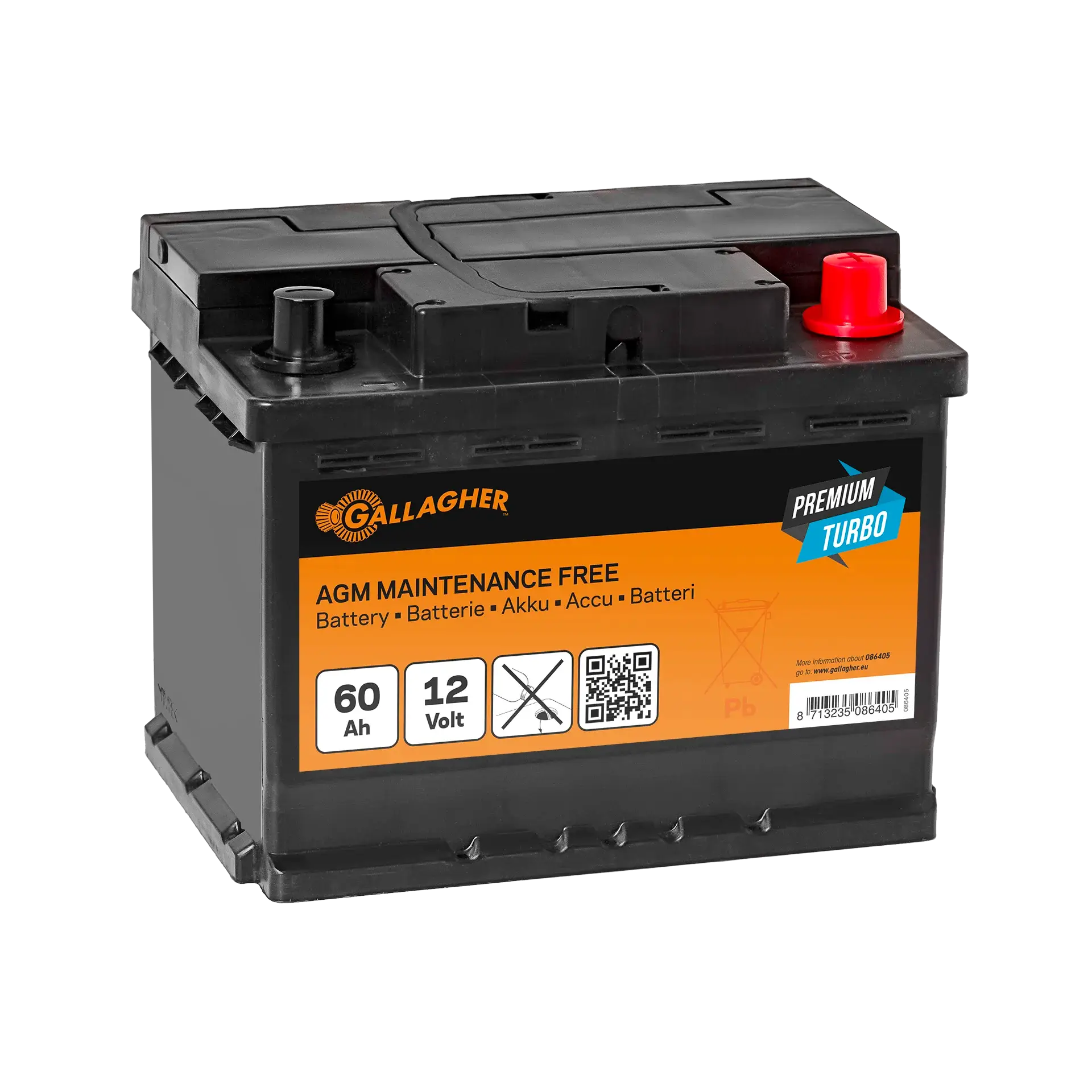 Premium Turbo Batterie AGM 12 V/60 Ah - 242 x 175 x 190 Premium Turbo Batterie AGM 12 V/60 Ah - 242 x 175 x 190
