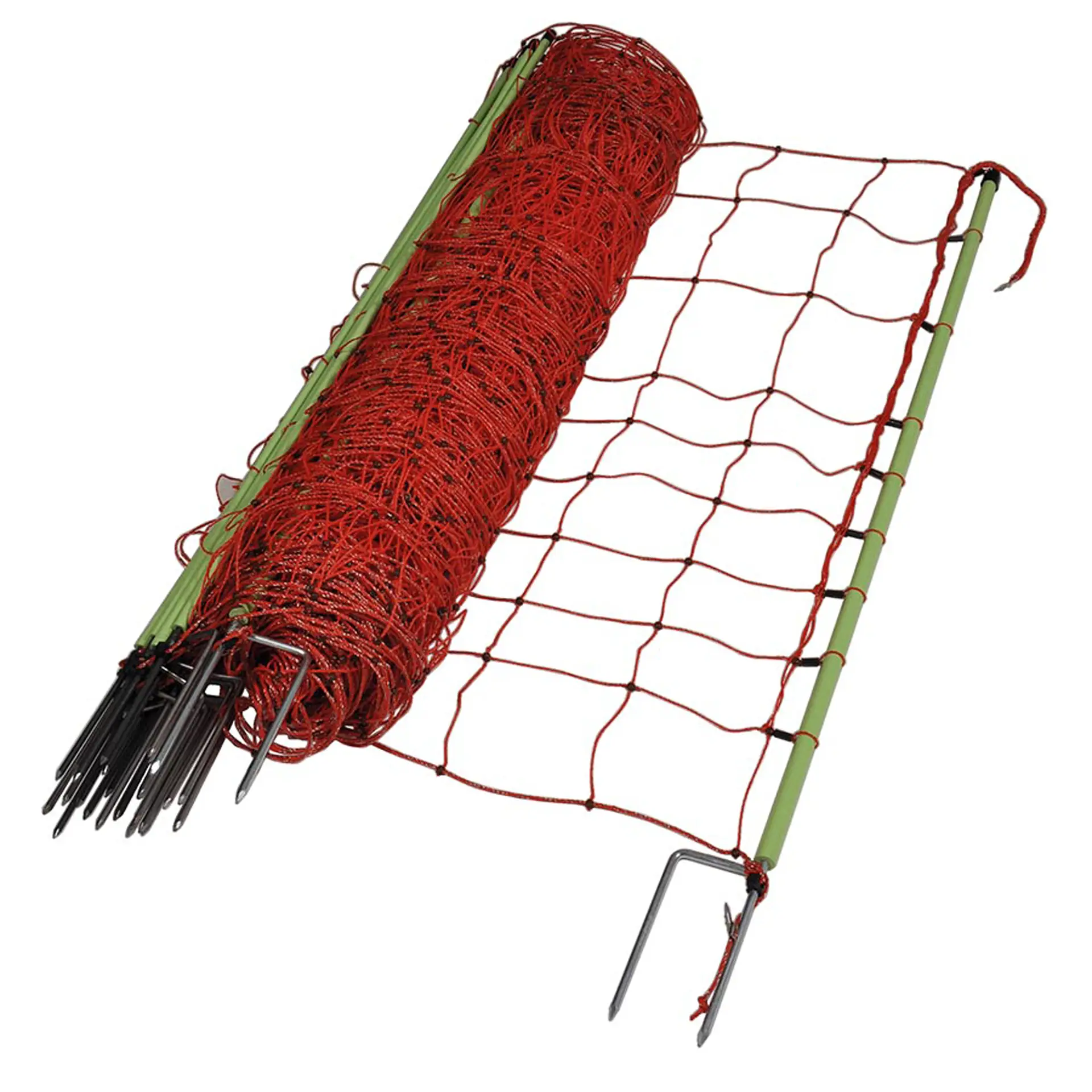 Wolfsnetz, Doppelspitze, 120cm, 50m orange Wolfsnetz, Doppelspitze, 120cm, 50m orange