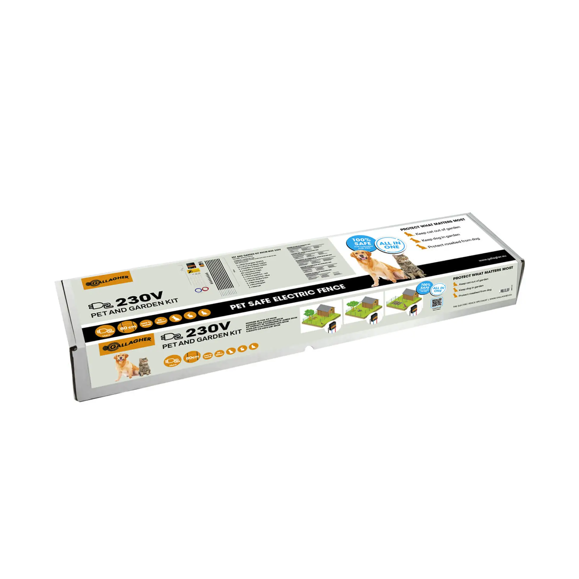 Gallagher Honden en katten tuin kit, complete schrikdraad set voor in de tuin (80 cm) Gallagher Honden en katten tuin kit, complete schrikdraad set voor in de tuin (80 cm)