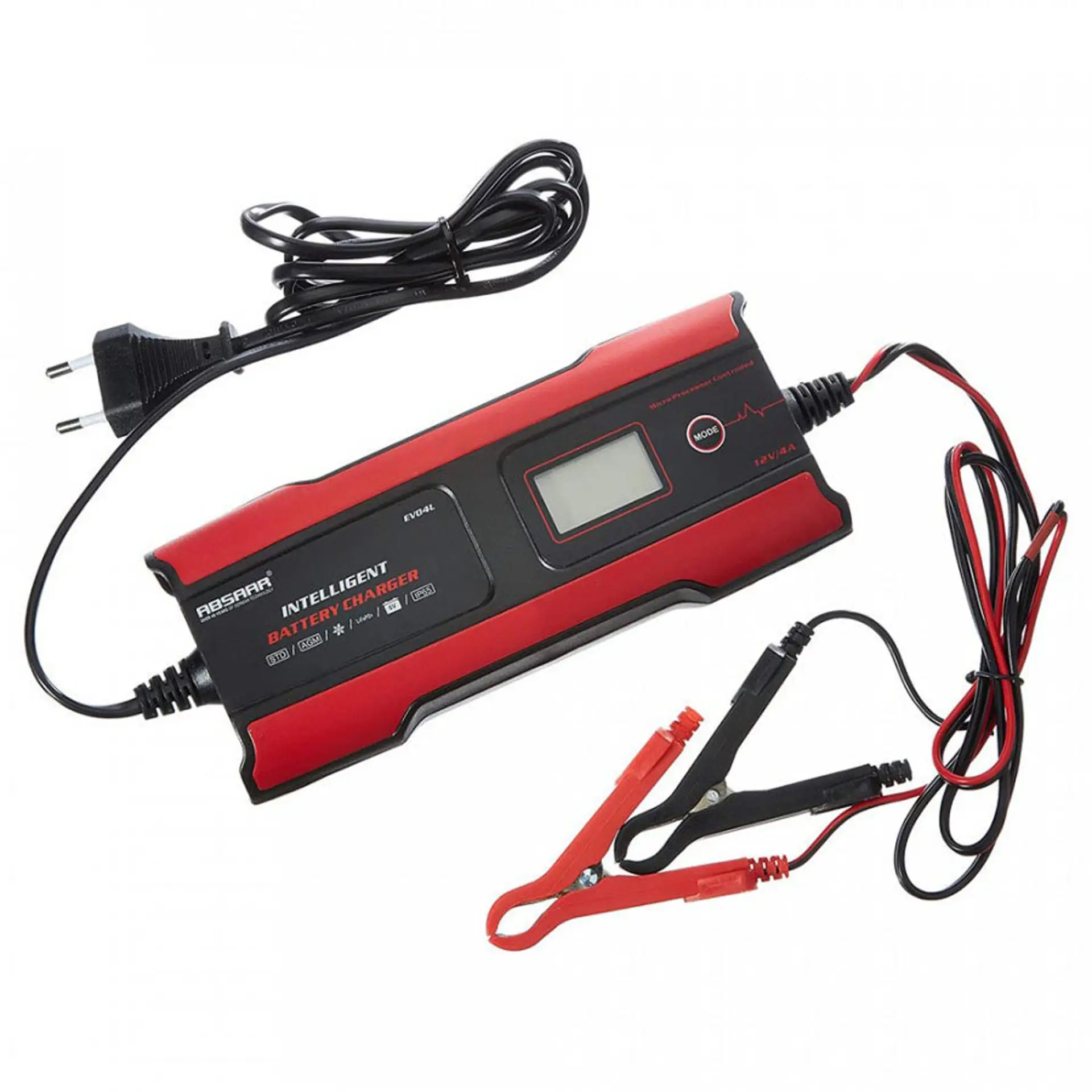 Chargeur de batteries Absaar PRO 4.0 Li 4A 6/12V Chargeur de batteries Absaar PRO 4.0 Li 4A 6/12V