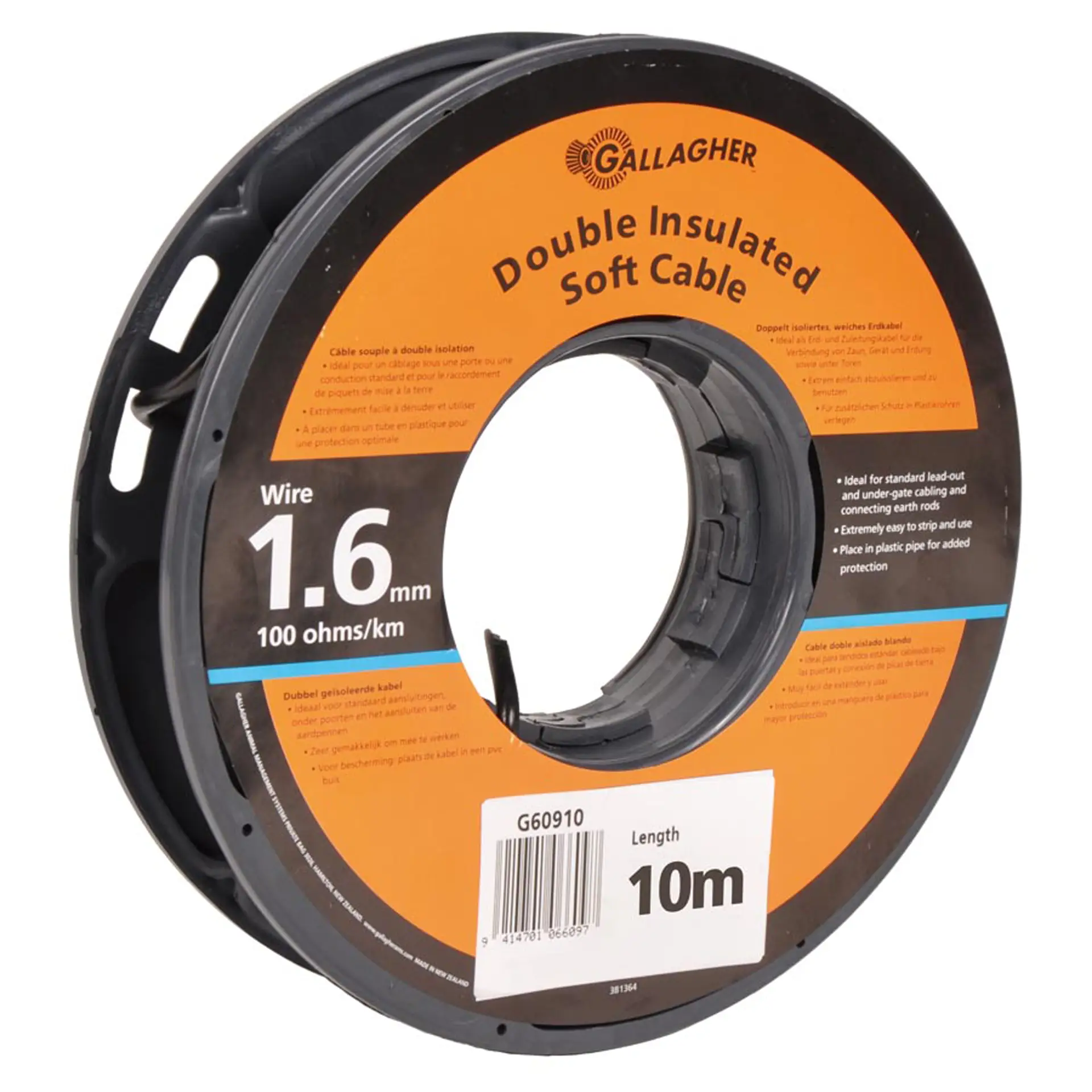 Ground cable ø1.6mm (10 metres) - 100 Ohm/1km Ground cable ø1.6mm (10 metres) - 100 Ohm/1km
