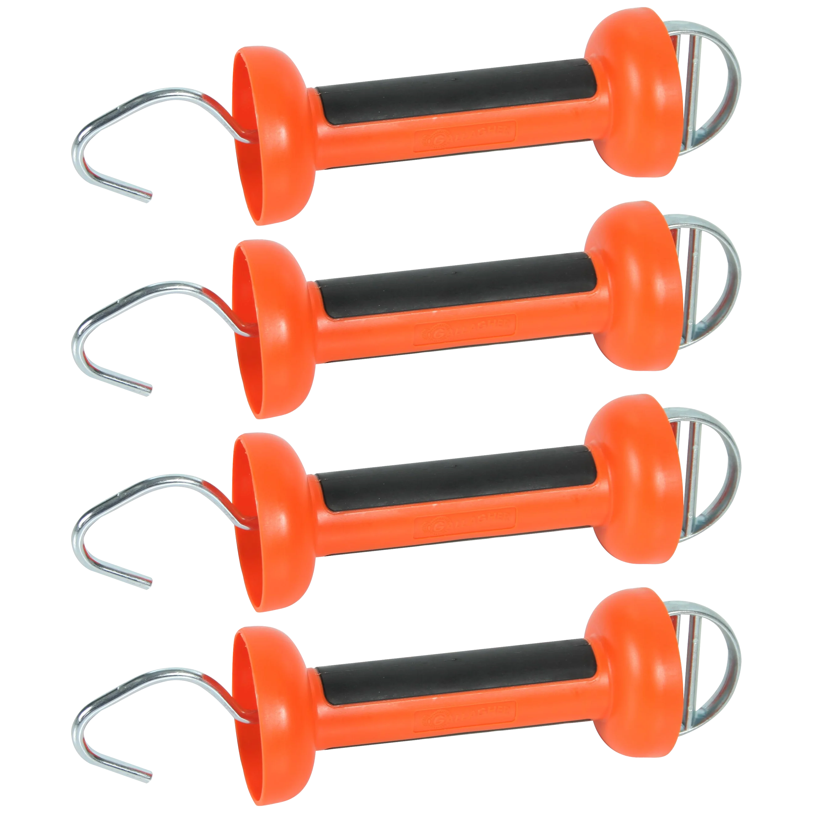 Soft Touch Gate Handle Regular, orange - tape (pack of 4)