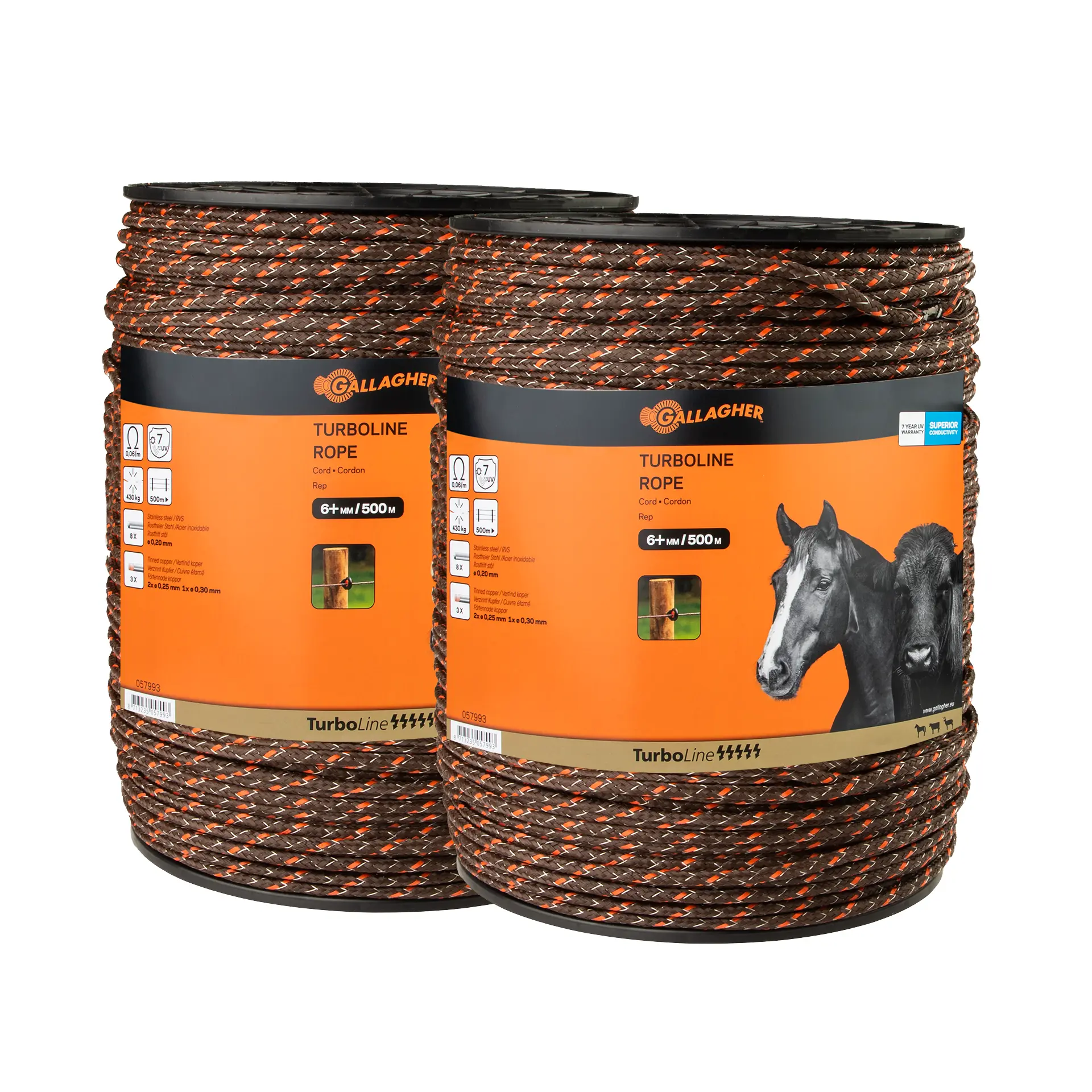 Turboline cord, duopack (terra, 2x500 meter)