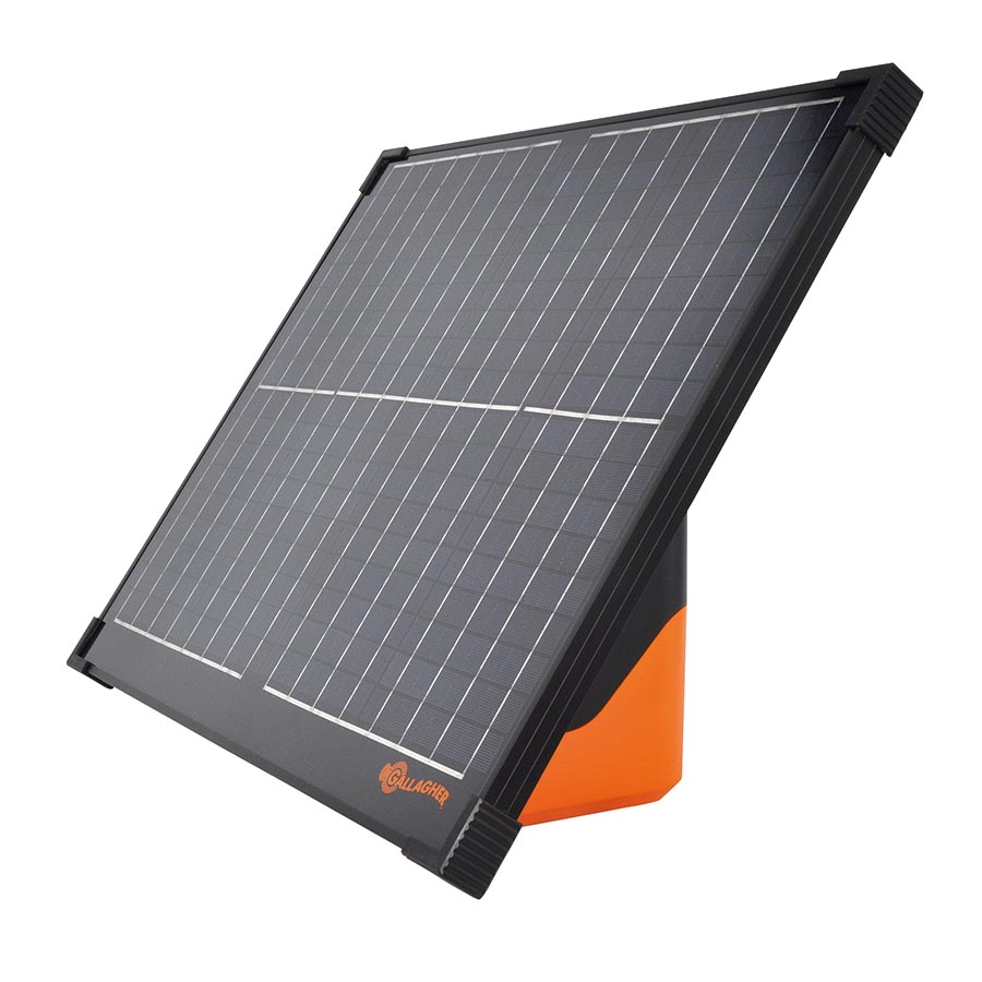 Gallagher électrificateur solaire avec batterie S400 (2x 12 V - 7,2 Ah)