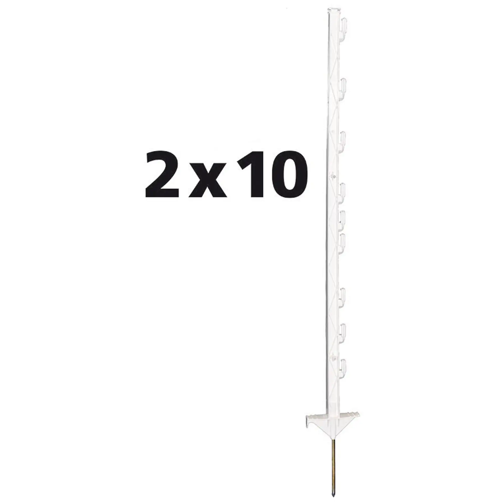 Paquet DUO Piquet Vario 1,00m blanc (2x10) Paquet DUO Piquet Vario 1,00m blanc (2x10)