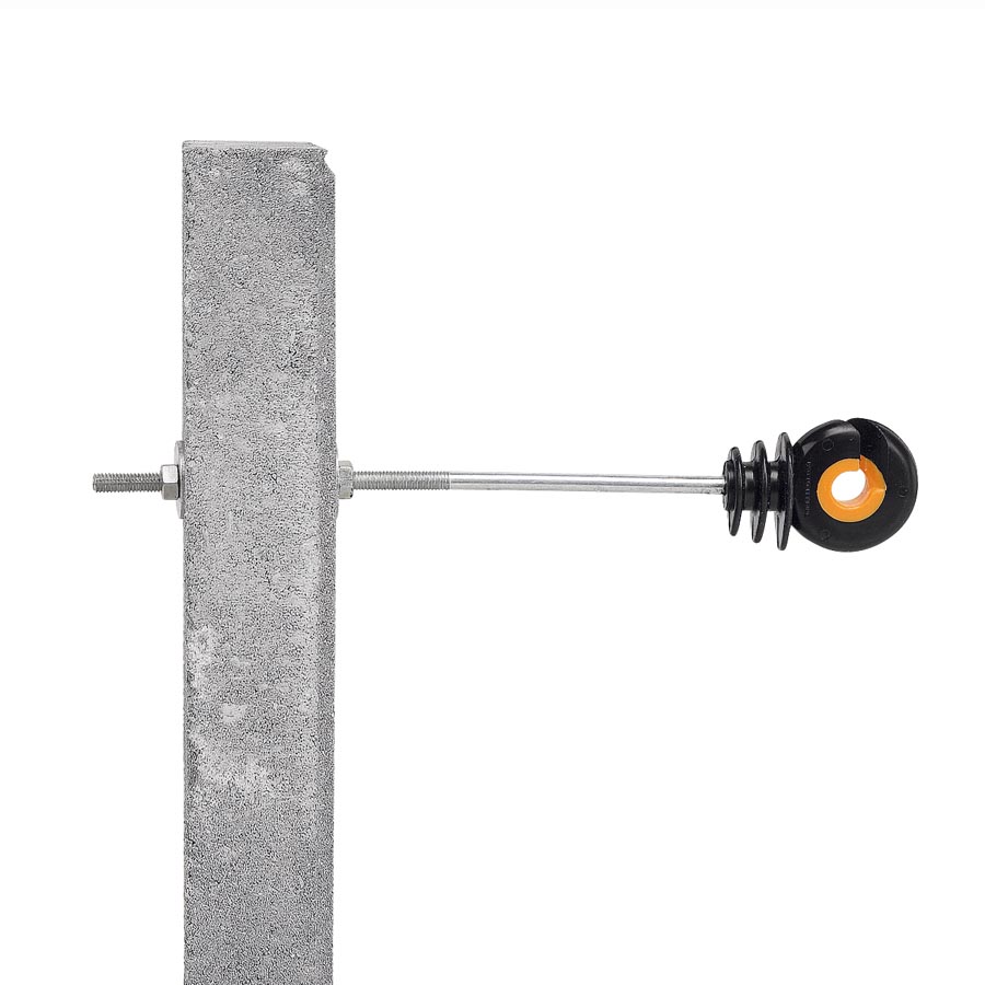 Abstand-Ringisolator XDI für Metallpfähle 20cm/M6 (10 Stück)