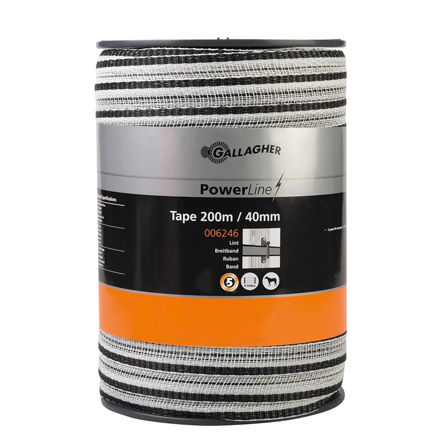 PowerLine tape 40 mm (white, 200 metres)