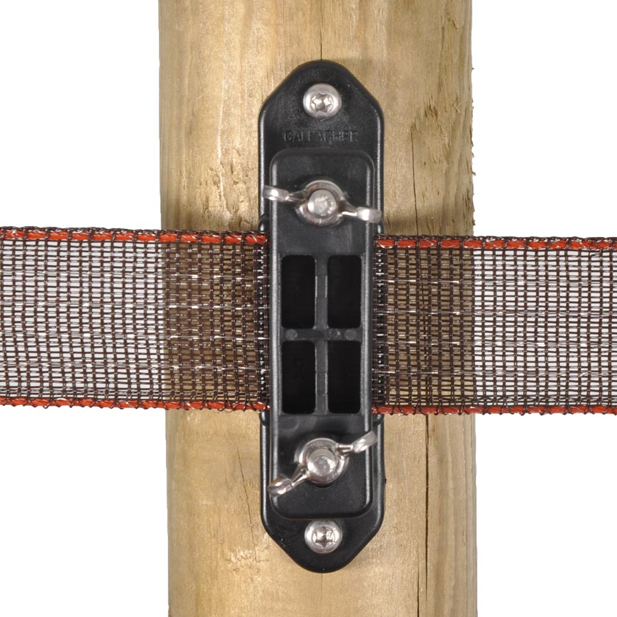 Isolateur clôture ruban de coin Turboline avec écrou papillon (30 pcs)